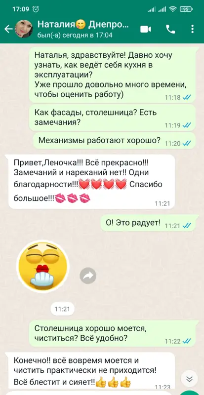 Переписка · кухня спустя годы